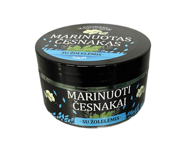 Marinuoti česnakai su žolelėmis, 80 g