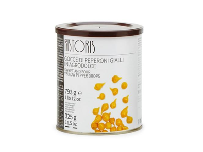 Mini paprikos RISTORIS, oranžinės, 790g/325g