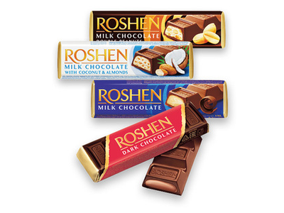 Šokoladinis batonėlis su įdaru ROSHEN (4 rūšių), 38 g, 39 g, 43 g