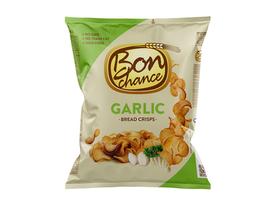 Duonos traškučiai BON CHANCE, su česnaku, 120 g
