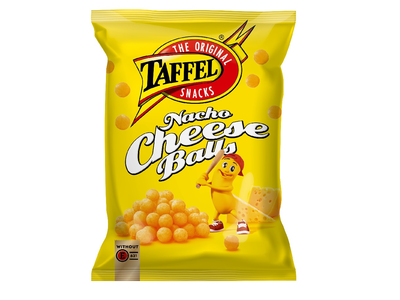 Kukurūzų traškučiai TAFFEL, Nacho Cheese Balls, 260g