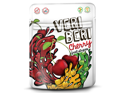 Saldžios vyšninės juostelės VERI BERI, 50g