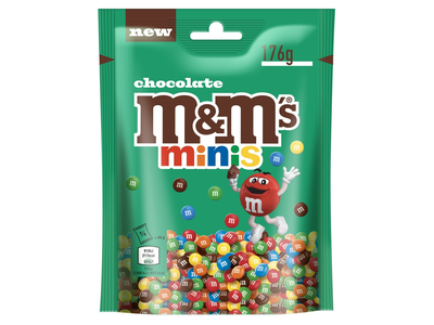 Pien. šokoladas M&M'S trašk. glajuje, 176 g