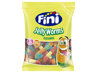 Rūgštūs guminukai FINI JELLY WORMS, 90g