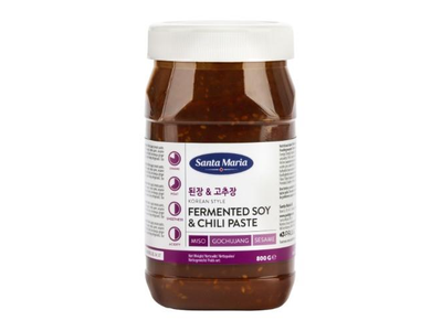 Korėjietiško stiliaus fermentuotų sojų ir aitriųjų paprikų pasta SANTA MARIA, 800 g