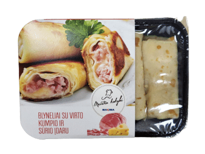 Blyneliai su kumpio ir sūrio įdaru, 400 g