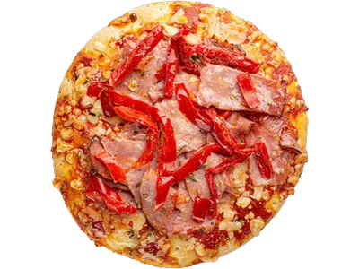 Mini pica su kumpiu ir paprika