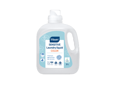 Skalbimo skystis spalvotiems skalbiniams MAYERI sensitive, 3 l 