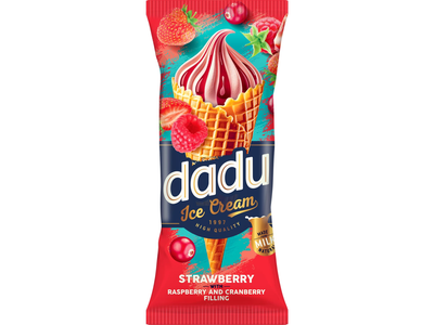 Brašk. ledai DADU, su av. įd. 95 g / 150 ml