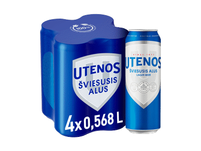 UTENOS UTENOS alus 5,0%, 4vnt po 0,568 l