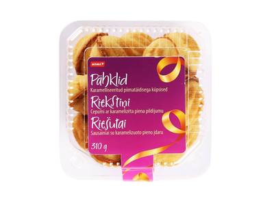 Sausainiai su kar. pieno įd. RIEŠUTAI, 310 g