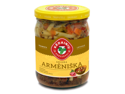 KĖDAINIŲ KONSERVŲ FABRIKO armėniška sriuba su jautiena, 480 g