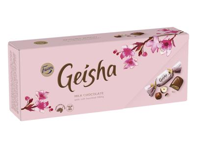 Saldainiai GEISHA su lazdynų riešutų įdaru, 250 g