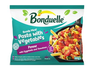 Makaronai PENNE su baklažanais, pomidorais BONDUELLE, 550 g