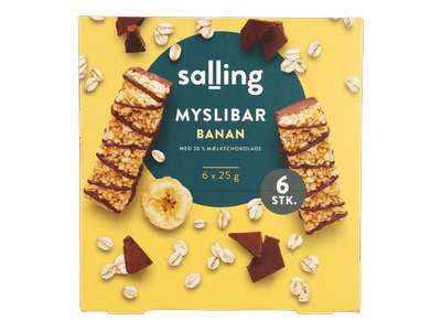 Batonėliai su bananais SALLING, 6x25 g