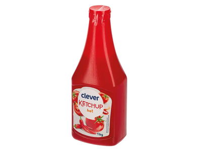 Aštrus kečupas CLEVER, 1 kg
