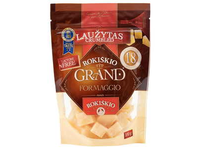 Lauž. gab. sūris ROKIŠKIO GRAND, 18 mėn, 100g