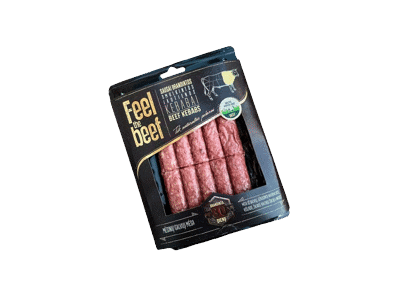 Sausai brandintos smulkintos jautienos kebabai FELL THE BEEF, 500 g