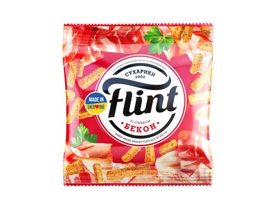 Džiūvėsėliai FLINT, šoninės skonio, 35 g