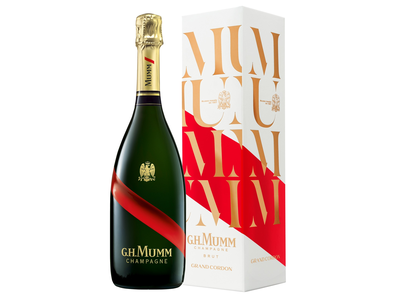 Šampanas G.H.MUMM Cordon Rouge Brut, sausas, 0,75L 12.5% su dėže