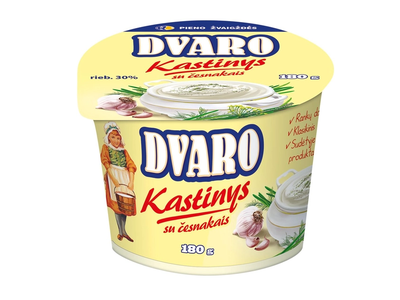 DVARO kastinys su česnakais, 30 % rieb., 180 g