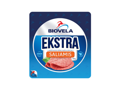 Karštai rūkytas saliamis BIOVELA EKSTRA, a. r., 200 g
