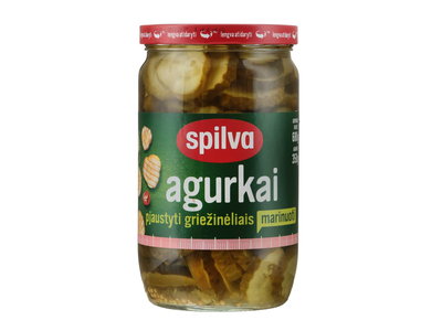 Mar. pjaustyti agurkai SPILVA, 680 g / 350 g