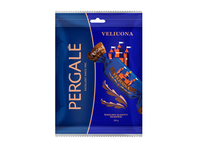 Šokoladiniai saldainiai PERGALĖ VELIUONA, 130 g
