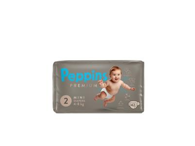 Sauskelnės PEPPINS PREMIUM, 4–8 kg,42vnt