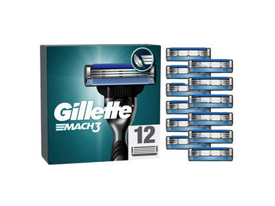 Skustuvo galvutės GILLETTE MACH 3, 12 vnt
