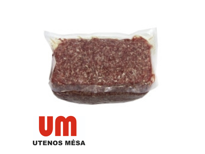Smulkinta pusriebė jautiena, atšaldyta, 84/16, vakume, ~1 kg UTENOS MĖSA