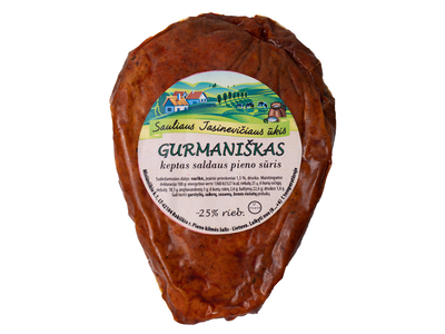 Keptas saldaus pieno sūris GURMANIŠKAS, 25 % rieb., 1 kg