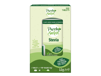 Saldiklis STEVIA PURLEY SWEET, tabl.,12 g