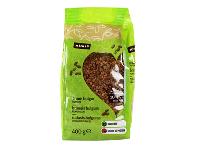 Rudasis visų grūdo dalių bulguras RIMI, 400 g