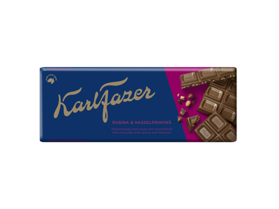 Šokoladas su raz. ir rieš. KARL FAZER, 180 g