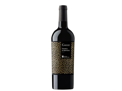 Vynas Gocce Primitivo di Manduria DOP, raudonas, sausas, 0,75 l