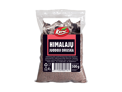 Natūrali juodoji Himalajų druska KORNI, 500 g