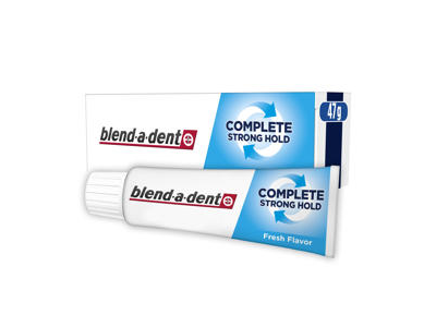 Fiksuojamasis dantų protezų kremas BLEND A DENT Complete Strong Hold, Fresh Flavor, 47 g