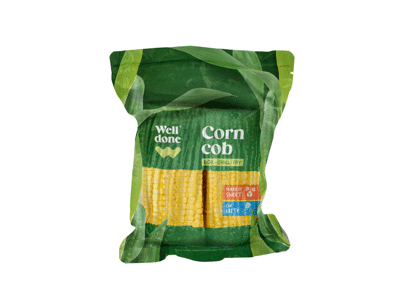 Virtos saldžiųjų kukurūzų burbuolės WELL DONE, 450 g