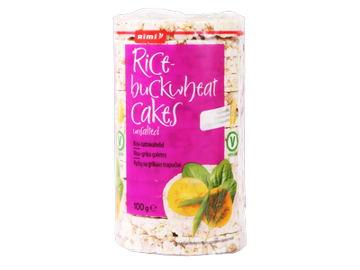 Ryžių su grikiais trapučiai RIMI, 100 g