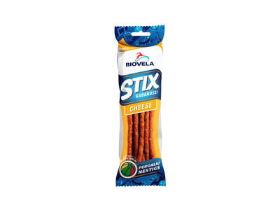 Karštai rūkytos lazdelės STIX KABANOSSI CHEESE, a. r., 100 g