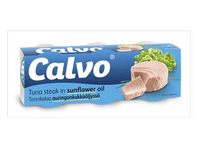 Nesmulkinti tunai aliejuje CALVO, 240 g