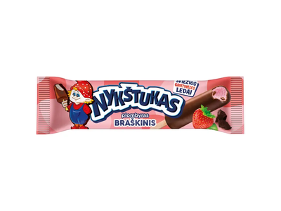 Glaistytas braškinis plombyras NYKŠTUKAS, 80 ml