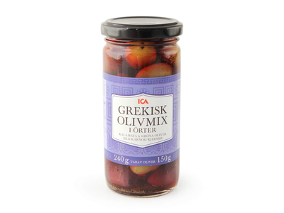 Alyvuo. KALAMATA su kauliukais ICA, 240g/150g