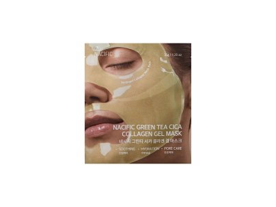 Kolageno gelinė veido kaukė NACIFIC GREEN TEA CICA COLLAGEN GEL MASK, 35 g