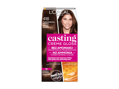 Plaukų dažai L'OREAL CASTING CREME GLOSS, Nr. 418, 1 vnt.