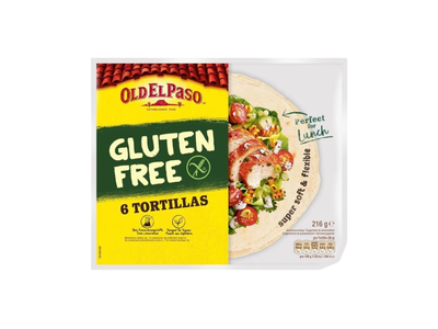 Tortilijos OLD EL PASO be glitimo, 216 g