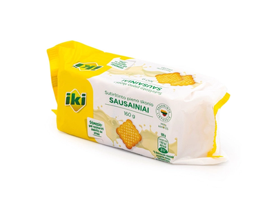 Sutirštinto pieno skonio sausainiai IKI, 160 g