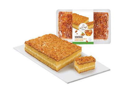 Vokiškas pyragas su grietinėlės kremu ir medumi, 1 kg