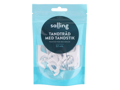 Dantų siūlas su krapšt. SALLING FRI, 32 vnt.
